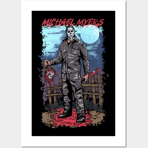 Michael myers Wall Art by Mikeywear Apparel